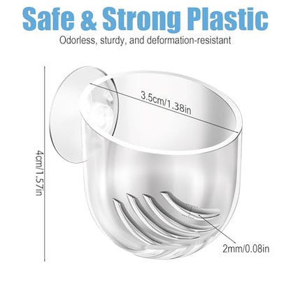 Suction Cup Plant Holder, 3 Pcs ABS Aquarium Plant Holder Transparent Fish Tank Plants Holder Aquatic Plants Cup for Aquascape Decoration