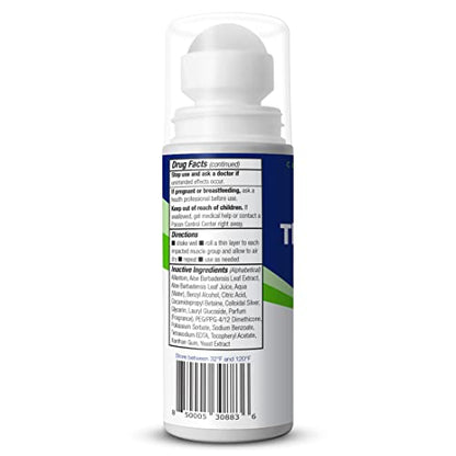 Theraworx Relief for Muscle Cramps Roll-On - 2.5oz - 1 Count | Fast-Acting Muscle & Leg Cramp Relief, Made with Magnesium Sulfate. Paraben-Free, no mess, no strong odor. TSA Friendly. - size: 2.5 Ounce (Pack of 1)