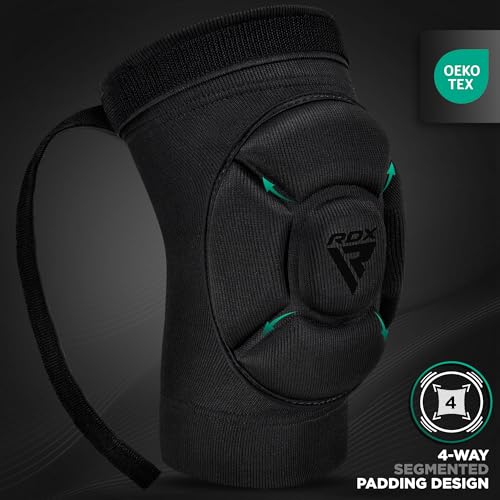 RDX Elbow Pads, Muay Thai MMA Kickboxing Sparring Elbow Guard, Martial Arts Striking Protection,Wrestling Basketball Adjustable MTB Volleyball Compression Padded Sleeve, Men Women - color: Black Black, size: Small