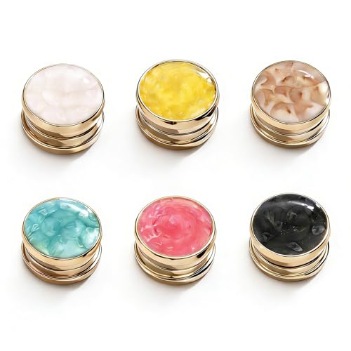 CONBOLA Hijab Magnetic Pins - Strong Magnet Hijab Pins for Women, Colorful No Needle Scarf Clips, Multi-Purpose Magnetic Brooch for Dress, Clothing, Shawls - color: flowing light