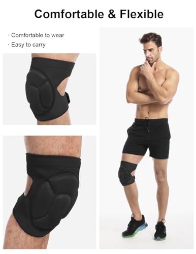 Volleyball Knee Pads for Women Men, Turtle Shell Dance Knee Pad for Women Men Wrestling Knee Pad Wrestling Gear, Crash Pad Snowboarding Gear Roller Skating Knee Protector Soft Knee Pads for Work (X-Large) - size: X-Large