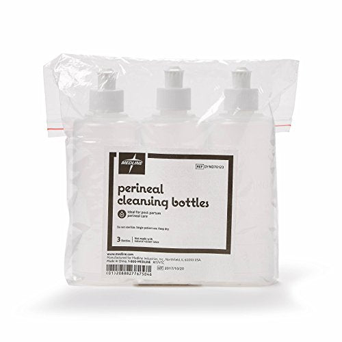 Medline Squirt Bottle, Postpartum Peri Bottle. 8 oz, 3 Count