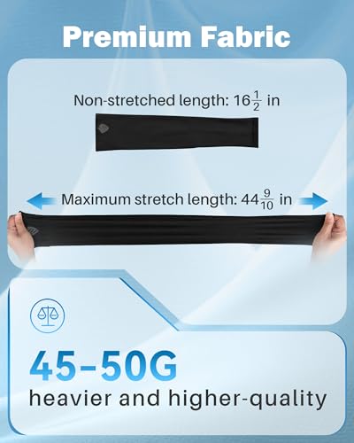 Arm Sleeves for Men Women UV Sun Protection Compression Arm Warmer Tattoo Cover Up, Sports Golf Cooling Sleeves - color: 3 Pairs_black 2025