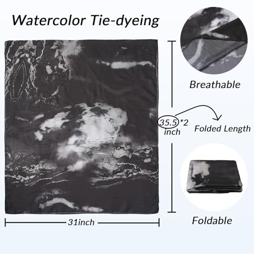 Printed Hijab for Women Printing Hijab Scarf for Women Muslim Islamic Prayer Clothes 1pc Muslim Women's Khimar - color: Charcoal Grey