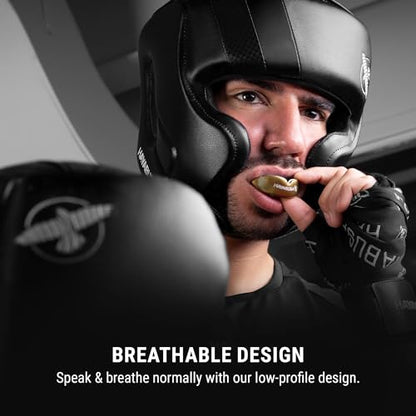 Hayabusa Combat Sports Mouth Guard Youth, Kids and Adult Sizes Comes with Case - Gold/White, Adult - color: Gold/White, size: Adult