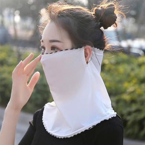 Mountaineering Ice Silk Scarf Headband Hiking Cycling for Sun for Protection Neckerchief Cover Breathable S Men Ice Silk