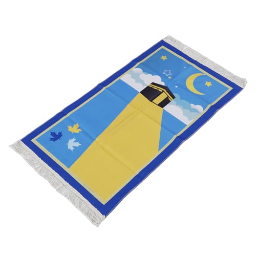 Kids Praying Rug, Soft Cotton Comfortable Prayer Mat with Tassels, for Boys and Girls
