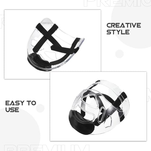 Toddmomy 2 Pack Taekwondo Face Guard Mask Detachable Full Face Protective Headgear for Karate Sparring Gear Kickboxing Training Martial Arts Protective Gear for Youth and Adults