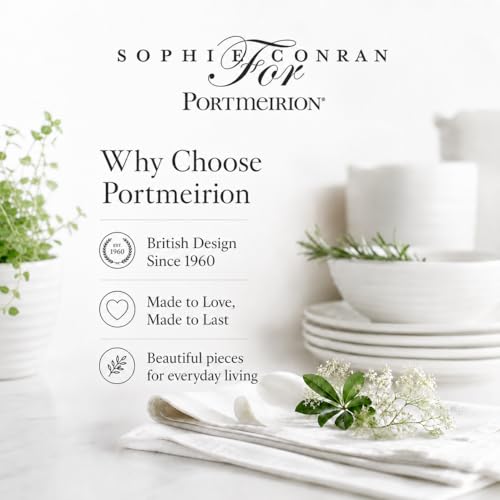 Portmeirion Sophie Conran White Measuring Cups,Set of 4 - color: White