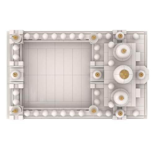 sterope Abu Dhabi Mosque Sheikh Zayed Grand Mosque Building Blocks, Assembly Toy, World Landmark Model, Muslim Architecture Plastic Set Eid al Fitr Gift