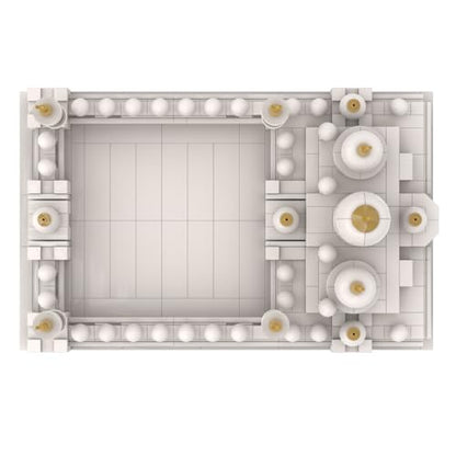 sterope Abu Dhabi Mosque Sheikh Zayed Grand Mosque Building Blocks, Assembly Toy, World Landmark Model, Muslim Architecture Plastic Set Eid al Fitr Gift