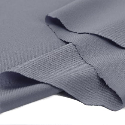 MioCloth Women One Piece Hijabs Elegant Ruffle Trim Soft Beanie Cap Turban Head Wrap Scarf Prayer Veils Headcover - color: Grey Blue