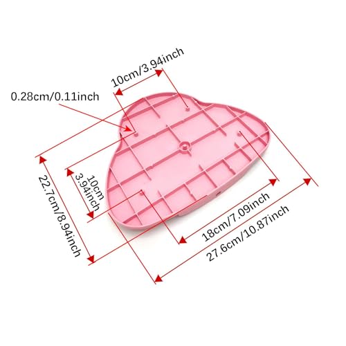 Waist Twister Machine Replacement Board Foot Massage Balance Board Anti Slip Twist Disc for Home Office Exercise 10.87x8.94x0.47 Inch - color: pink