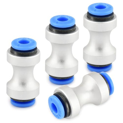4pcs PTFE Tube Connector for Bam-bu Lab, Plastic Metal Mixed Feed Connectors, PTFE Feed Tube Connector for A1/A1MINI/P1P/P1S/P2S/X1/X1C/X1E/H2D/H2S, 3D Printer Parts 3D Accessories