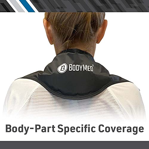 BodyMed Reusable Gel Ice Pack Cold Compress (2-Pack) for Neck - Professional Grade Cold Therapy for Injuries, Aches, Swelling, Bruises, Sprains - 21 in. x 6 in. (Neck Contour) - size: 21 in × 6 in (Neck Contour) (Pack of 2)