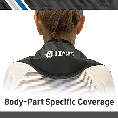 BodyMed Reusable Gel Ice Pack Cold Compress (2-Pack) for Neck - Professional Grade Cold Therapy for Injuries, Aches, Swelling, Bruises, Sprains - 21 in. x 6 in. (Neck Contour) - size: 21 in × 6 in (Neck Contour) (Pack of 2)