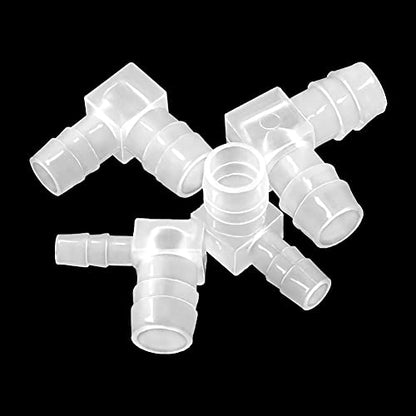 1/4" to 5/32" Hose Barb 90 Degree Elbow L Reducer Fitting, Barbed Joint Splicer Mender Adapter Union Adapter for Boat Aquarium Fuel Gas Liquid Air (Pack of 4) - size: 1/4" -5/32"-4pcs