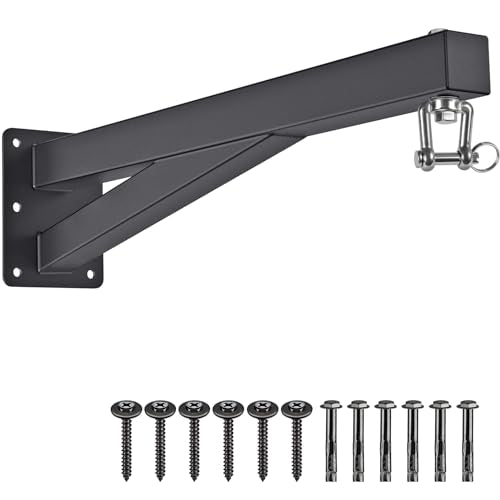 SELEWARE Wall Mount Heavy Bag Hanger Heavy Duty Punching Bag Hanger | 500LB Capacity Adjustable 360° Swivel Heavy Bag Bracket for Home Gym Indoor Outdoor Boxing, Muay Thai and MMA Training - size: C: 24" length