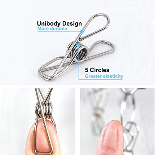 Seropy Clothes Hanger with 10 Clips Laundry Drying Rack 6 Pack, Clothes Drying Rack Stainless Steel Sock Hangers Windproof Clip and Drip Hanger for Drying Socks, Bras, Towel, Underwear, Baby Clothes - size: 6 Pack