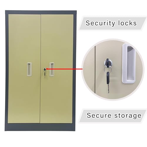 48 Drawer Parts Cabinet with Doors Storage Garage Organizer Steel ABS Material for Parts Storage Drawer Size 8.4 * 4.5 * 2.6 Inch
