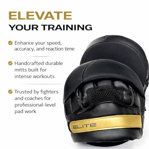 TORA Elite Boxing Punch Mitts – Professional Focus Pads for Speed, Accuracy & Boxing Training