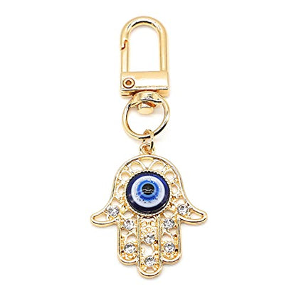 Evil Eye Keychains Car Key Ring Bag Purse Charm for Women Men - Good Luck Amulet Protection - color: J