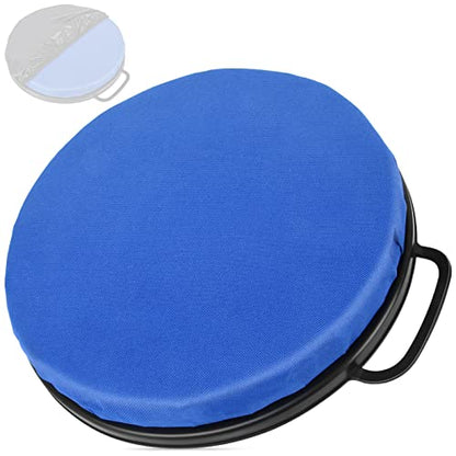 WarBull 5 Gallon Bucket Seat, 360-Degree Swivel Seat Foam Cushion Bucket Seat Lid with Waterproof Cover for Dove Duck Hunting, Fishing, Baseball, Gardening and Camping - color: Blue