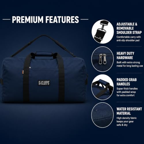 Heavy Duty Cargo Duffel Large Sport Gear Drum Set Equipment Hardware Travel Bag Rooftop Rack Bag - color: Navy, size: 42" x 20" x 20"