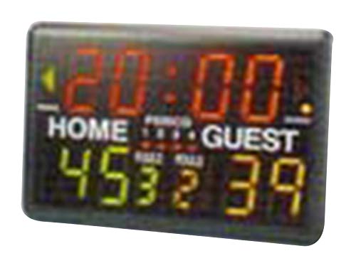 Trigon Sports Multi-Sport Indoor Tabletop Scoreboard & Timer Black, 24"L x 10"W x 16"H