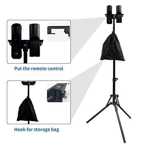 Portable Foldable Lightweight Tripod for Scoreboard and Timer,Flexible Stand with Remote Slot & Hook
