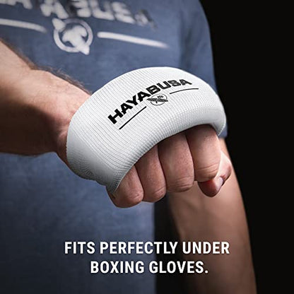 Hayabusa Boxing Knuckle Guards - color: White, size: Large-X-Large