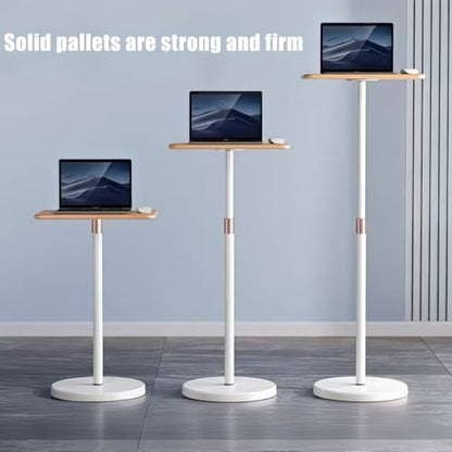 Adjustable Standing Book Stand,Book Reading Stands,Wood Music Sheet，Podium& Bible& Cookbooks Display Stands.Goodbye to Head Down Fatigue Adjustable Viewing Angle (White, 35in) - color: White, size: 35in