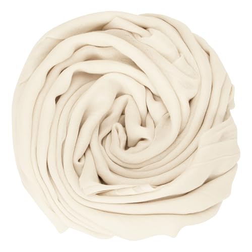 Mealah Womens Shawl Scarf - Lightweight Wrap Scarves Shawl Solid Color Sunscreen Scarve for Spring Summer Season Travel - color: Off-white