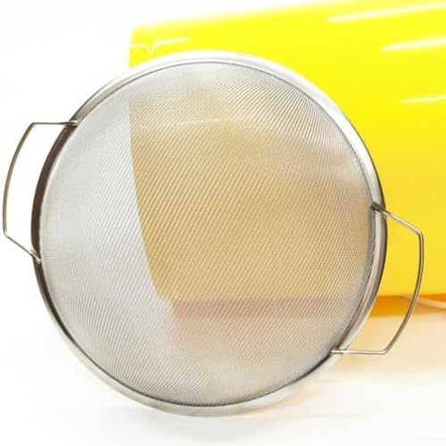 Fine Mesh Stainless Steel Bucket Filter Screen for 5 Gallon Buckets, Suitable for Filtering Paint, Rice, Honey, and Aquarium Cleaning