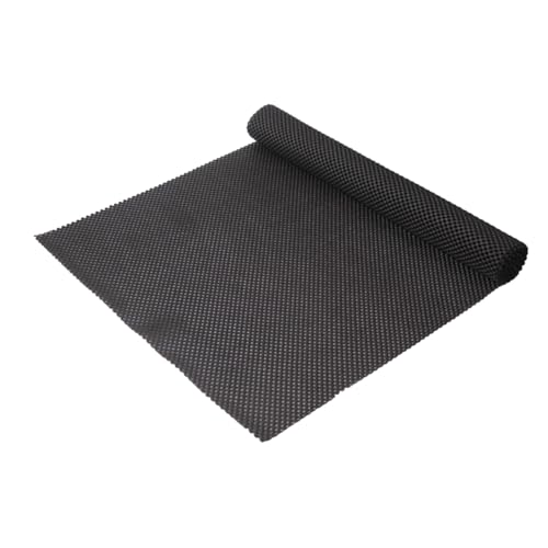 HOMSFOU Multipurpose Non-Slip Mat for Home Office Caravan Rv Boat Workshop Black PVC Grip Mat