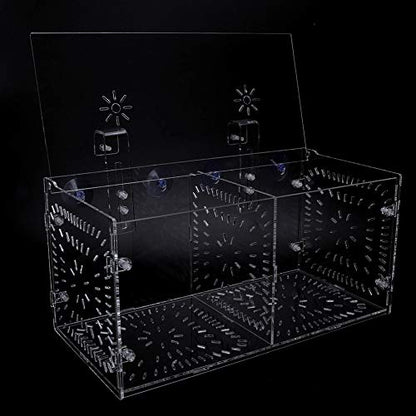 Fydun Fish Isolation Breeding, Box Acrylic Incubator Ing Seedlings Incubation Reproduction Aquarium Ery and Parenting for Aquarium (30CM*15CM*15CM) - size: 30CM*15CM*15CM, style: 30CM*15CM*15CM