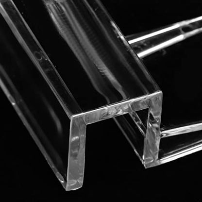KIMISS 20Pcs Glass Cover Acrylic Clip Holder Support Clamp Accessory for Aquarium Fish 20Pcs Glass Cover (10mm) - size: 10mm