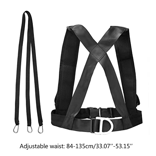 Premium Training Sled Harness Vest Speed Strength Training Sled Shoulder Harness Resistance Band Belt Padded Strap Shoulde