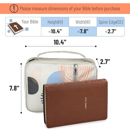 Mr. Pen- Bible Cover Case | Carrying Book Case with Durable Handle and Zippered Pocket, Bible Protective Church Bag for Men & Women, Christian Gifts - color: Gray Style