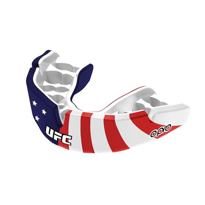 OPRO Official UFC Stars & Stripes Instant Custom-Fit Mouthguard – Self-Fit Mouthguard for MMA, Boxing, Martial Arts & Combat Sports - color: Stars & Stripes