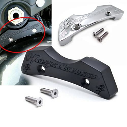 Motorcycle Gas Tank Pads Center Cover Accessories for Suzuki Hayabusa Gsx1300R 1997-2019 Chrome, Silver - color: Silver