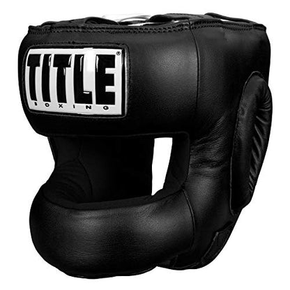 Title Face Protector Training Headgear, Black