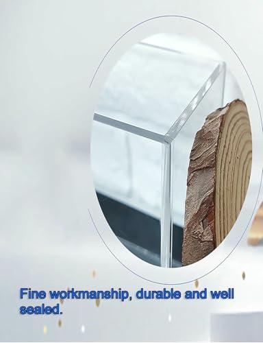 5MM/0.2In Thickness Acrylic Display Cabinet, Shallow Water Tank, Portable Food and Cosmetics Storage Box, Transparent Acrylic Floating Photography Props Shooting Tray
