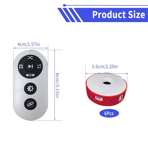 Agility Training Lights, Reaction Training Light of 6PCS Sport Agility Light USB Charging, Last 10 Hours, 10cm Height Sensing Distance, 4 Light Color, 4 Mode, 270 Degree Viewable Angle