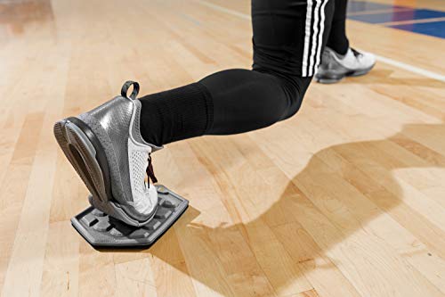 SKLZ Slidez Dual-Sided Exercise Glider Discs for Core Stability Exercises for Hands & Feet, Court Use, grey - style: Court