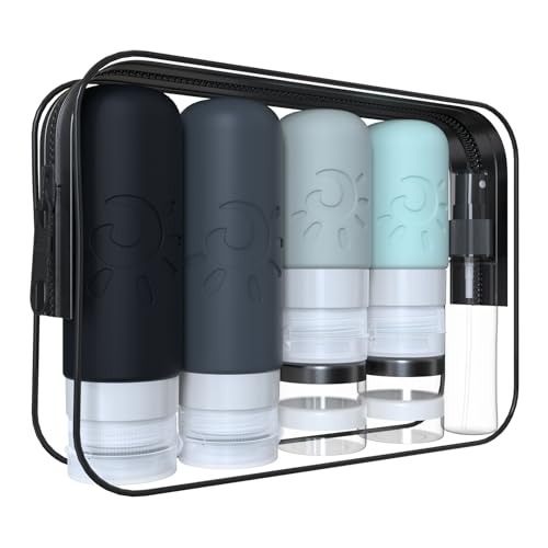 Zafit 18 Pack travel Bottles for Toiletries, TSA Approved Silicone Travel Containers Leak Proof Refillable Travel Accessories for Shampoo Conditioner Lotion Body Wash(Multicolored A) - color: Multicolored A