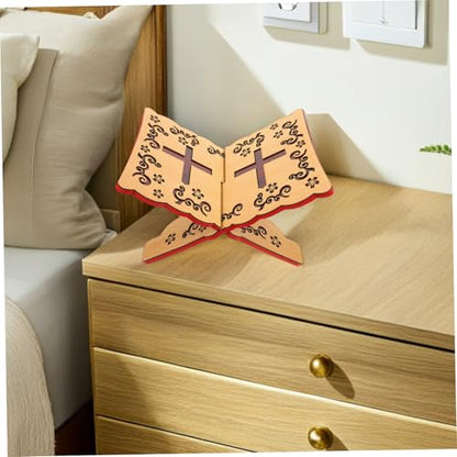 Elegant Quran Book Stand Intricate Carvings Design for Reading and Display for Home and Daily Use