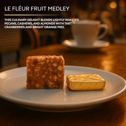 Laumière Gourmet Fruits - Le Cadeau Parfait Collection - Median Gourmet Gift Box (16 Treats) - Hannoukah - Kosher - Vegan Healthy Dried Fruits & Nuts Gift Basket - No Added Cane Sugar Sweets