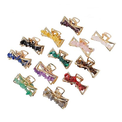 Natural Citrine Elegant Gravel Crystal Decorative Jewelry,Crystals and Healing Stones,Use Everyday Hair Styling - color: Citrine