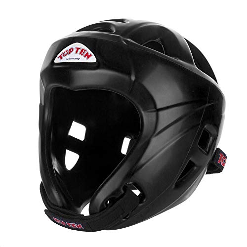 Playwell Top Ten Avantgarde Competition Head Guard - Black - size: Medium